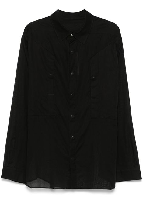 Black Jumbo Fogpocket shirt Rick owens - men